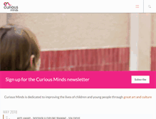 Tablet Screenshot of curiousminds.org.uk